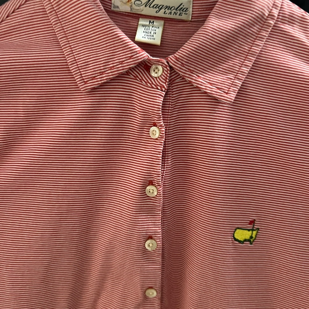 Masters Red and Yellow Button Down Shirt